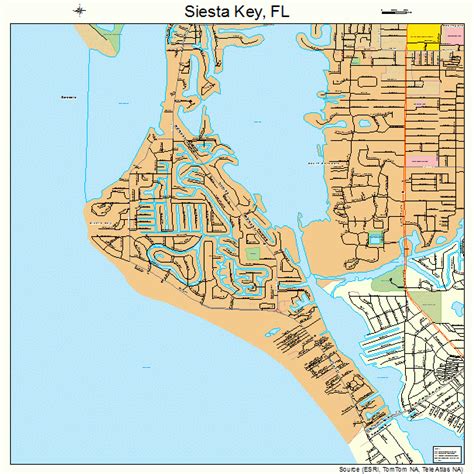 Siesta Key Florida Street Map 1266000