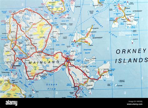 Orkney Islands Scotland Map Hi Res Stock Photography And Images Alamy