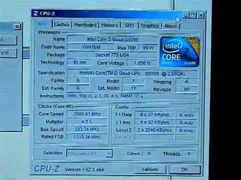 It offers 4 physical cores (4 logical), clocked at 2.5ghz and 4mb of l2 cache. Intel Core 2 Quad Q8300 Wattage - YouTube