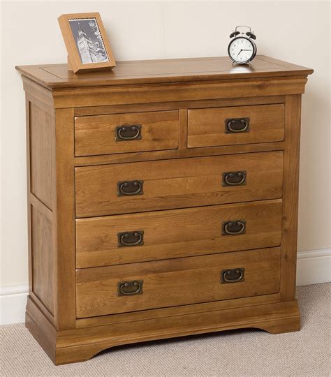 French Chateau Oak Chest Of Drawers Five Free Uk Delivery