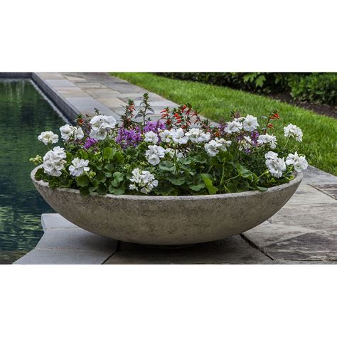 Textured Zen Bowl Large Outdoor Planter Kinsey Garden Decor