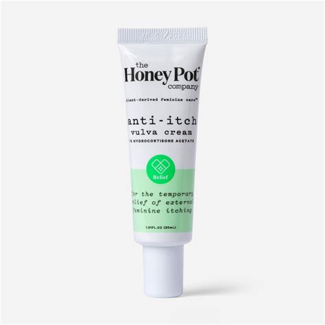 The Honey Pot Anti Itch Vulva Cream With 1 Hydrocortisone