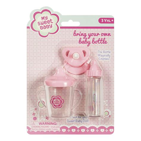 Toysmith Bring Your Own Baby Bottle Baby Doll Accessory Kitpacifier