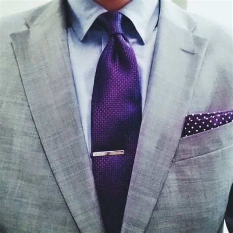 Light Grey Suit Purple Tie Combo Grey Suit Men Dark Navy Suit Light