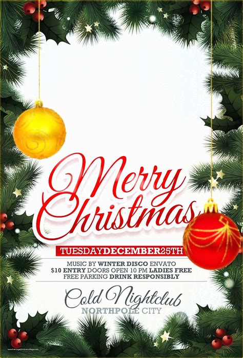 Free Holiday Flyer Templates Free Printable Templates