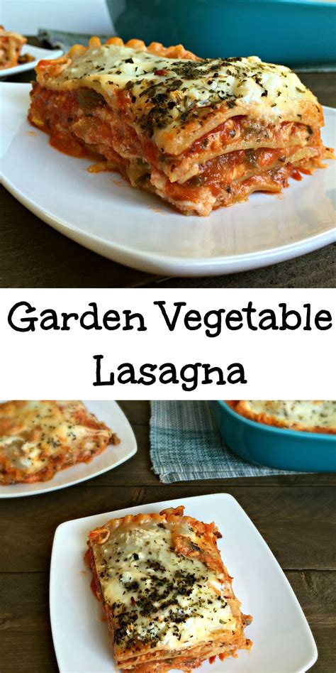 Garden Vegetable Lasagna Freezer Friendly