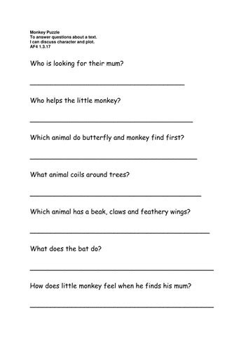 Guided Reading Comprehension Sheets Teaching Resources