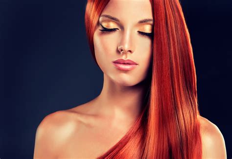 Wallpaper Face Women Redhead Model Long Hair Closed