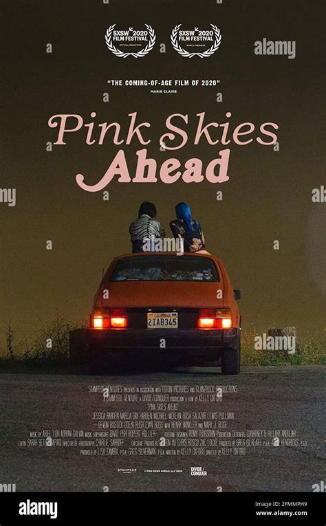 Pink Skies Ahead Poster From Left Odeya Rush Jessica Barden 2020