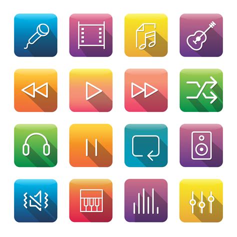 Icons And Symbols Set Download Free Vectors Clipart Graphics