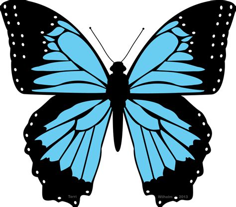 Blue Butterfly Clipart And Look At Clip Art Images Clipartlook