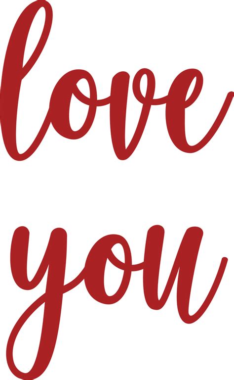 Love You SVG Cut File - Snap Click Supply Co.