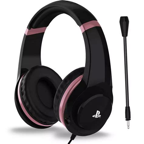 4gamers Pro4 70 Ps4 Headset With Mic Rose Gold Edition Wired Gaming