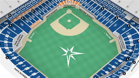 Tropicana Field Seating Chart With Row Numbers Two Birds Home