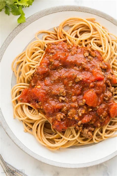 This Slow Cooker Spaghetti Sauce Is Rich Hearty Seasoned With Onion