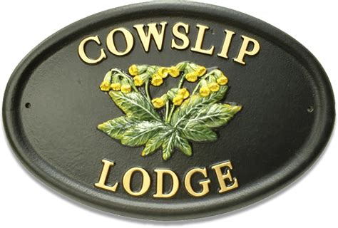 Do not send a potted plant to her office, it can make for a cumbersome trip home. Cowslip | Flower House Signs | Village Green Signs