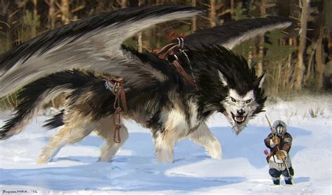 This Is The Only Depiction Of A Wolf With Wings Ive Seen That Looks