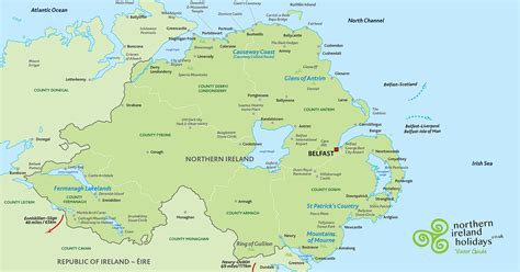 Interactive Tourist Map Of Northern Ireland