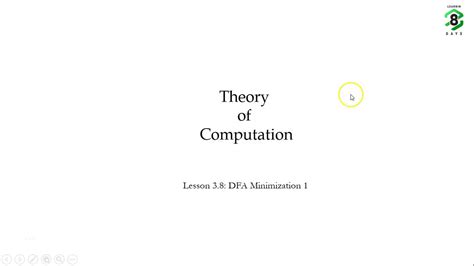 Deterministic Finite Automaton Dfa Minimization Of Dfa Part 1