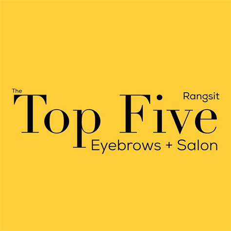top five eyebrows and salon thanyaburi