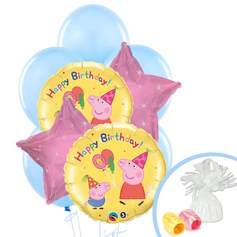 Float In The Fun With An Peppa Pig Balloon Bouquet Great For Adding