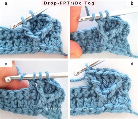 Crochet Wrapped Arrow Stitch Faux Cable Free Tutorial