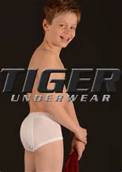 Boy Model Spencer Tiger Underwear Foto