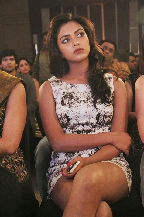Amala Paul Hot Thigh Show In Short Skirt At Audi Ritz Icon Awards Women In Saree Photos