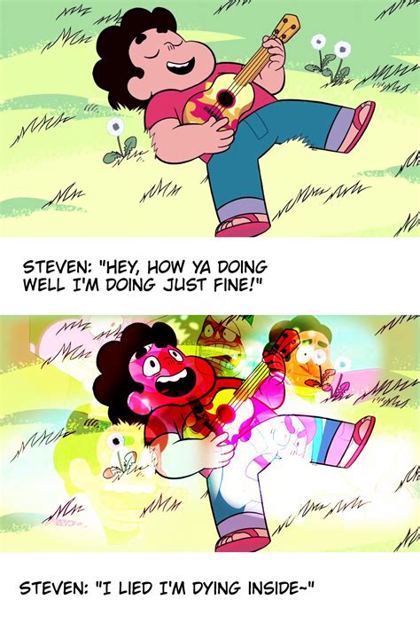here we are in the future and it s steven universe funny steven universe memes steven