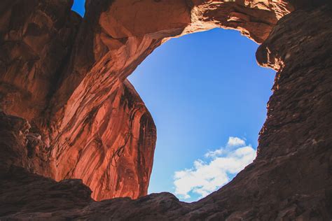 Double Arch Arches National Park Moab Utah Red Around The World