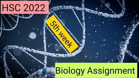 5th Week Biology Assignment Class 11 Hsc 2022 Biology Assignment