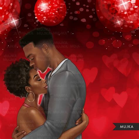 Valentine Couple Png Love Png African American Couple Clipart Black Woman Png Valentines Day