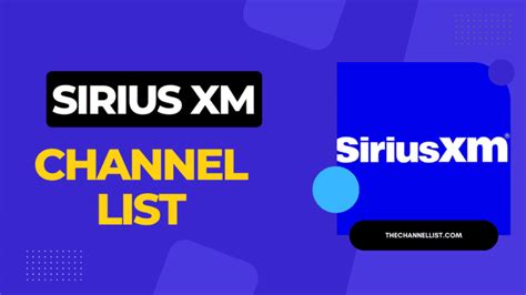 Siriusxm Channel Lineup With Pdf The Channel List