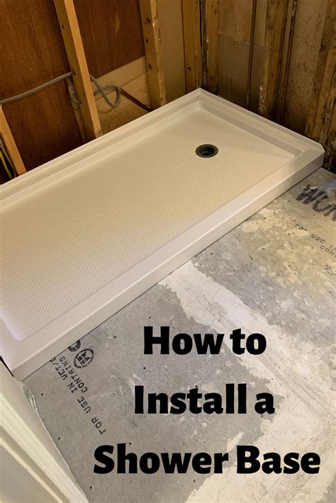 How To Install A Shower Base Bathroom Remodel Shower Diy Bathroom Remodel Shower Remodel