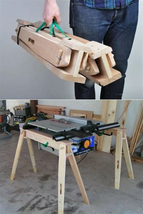 Woodworking #diy #sawhorses in this video i show you how to build quick and easy folding saw make your own folding wooden sawhorse, very simple design. Mike Taron's Folding Sawhorse Design - Core77