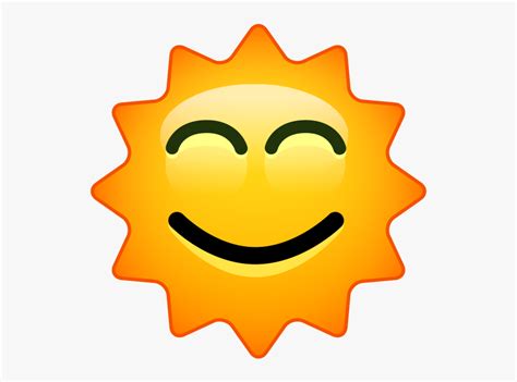Transparent Sun Emoji Png Skype For Business Sun Emoji Free