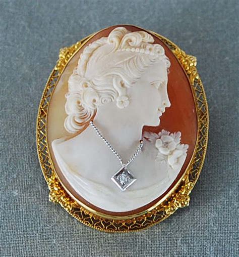 Antique Cameo 14k Brooch Rl 335 Removed Cameo Jewelry Sweet