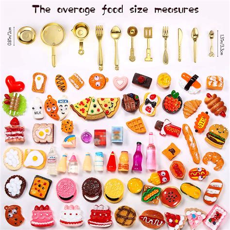 Wholesale Sumind 100 Pieces Miniature Food Drinks Toys Mixed Pretend