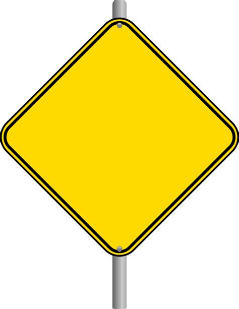 Road Sign Warning Blank Clipart Best