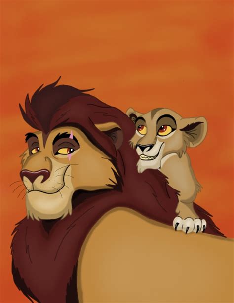 Artwork The Lion King Cub Zira With Her Father CubeCraft Games