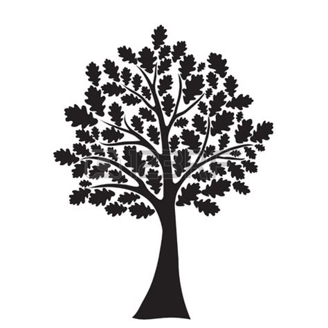 Tree Clip Art Oak Tree Clipart Black And White Image Clip Art Library