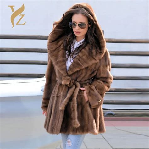 2018 fashion customised plus size fur coats full pelt real fur mink coat overcoats x long