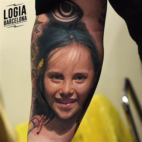 Tatuaje Realista A Color De Niña Hecho En Logia Tattoo Barcelona Por El