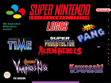 Super Nintendo Entertainment System Logos Europe Artwork Discussion