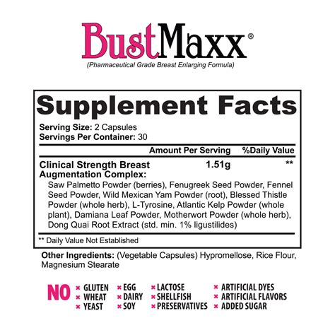 bustmaxx classic strongest breast enhancement bigger bust supplement boob pills ebay