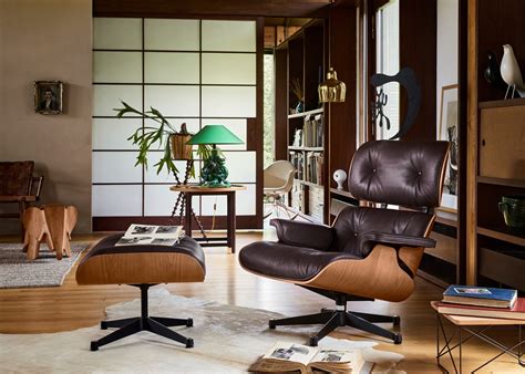 The eames lounge chair from vitra is one of, if not the most famous designs by charles and ray eames. Vitra Eames Lounge Chair & Ottoman American Cherry Wood ...