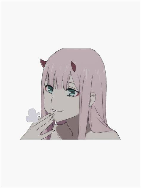 Darling In The Franxx Zero Two Sticker For Sale By Domkraj Redbubble