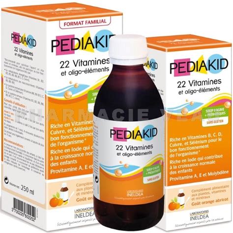 Pediakid 22 Vitamines Et Oligo éléments 125 Ml Pharmacie Veau