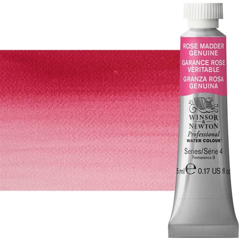 Winsor And Newton Professional Watercolor Rose Madder Genuine 5ml Tube