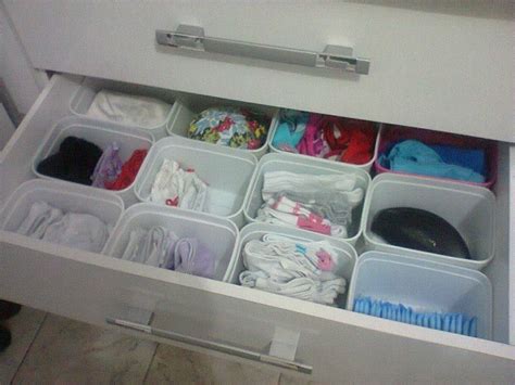 These pies have all been painted different colors for a nice effect, and have been stacked next to each other so that a couple pairs of underwear can be stored inside of each. Underwear and Socks Storage Boxes | Home Design, Garden & Architecture Blog Magazine